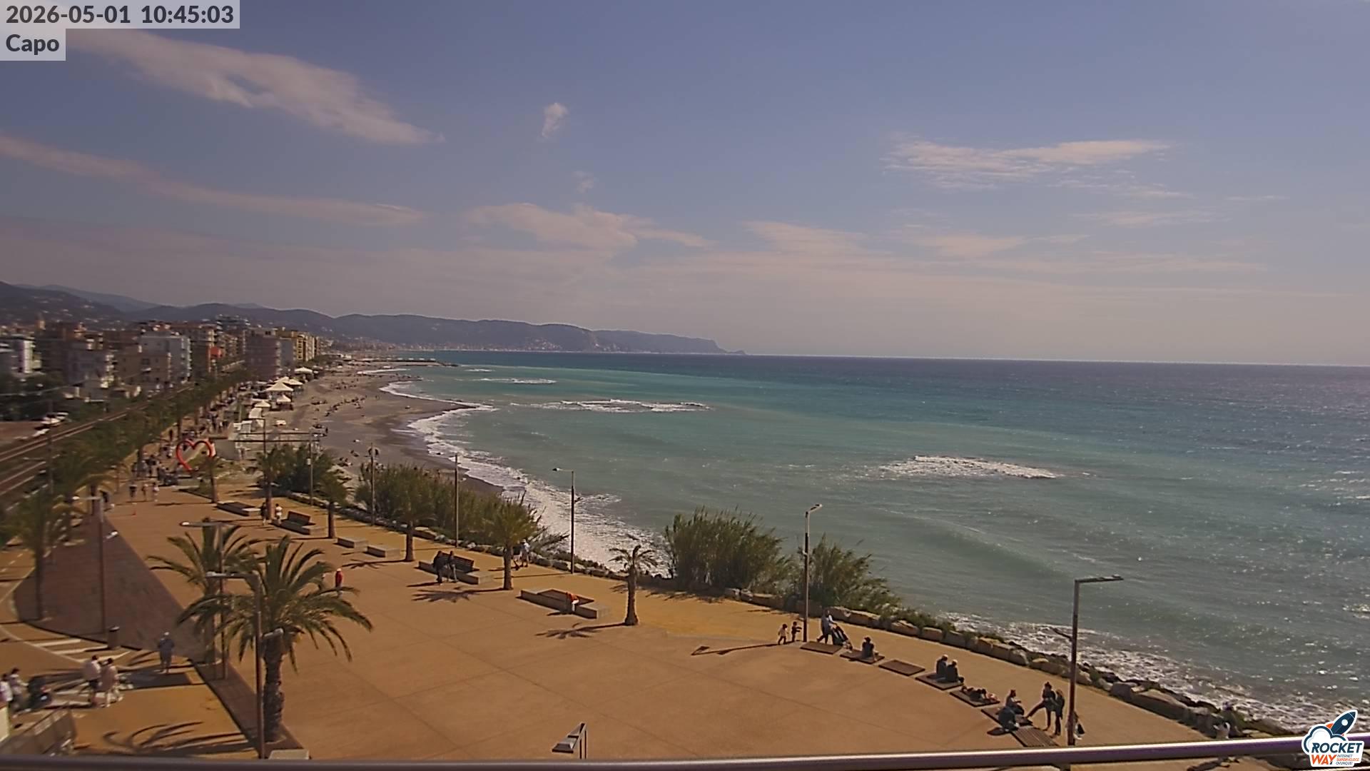 immagine della webcam nei dintorni di Pietra Ligure: webcam Borghetto Santo Spirito