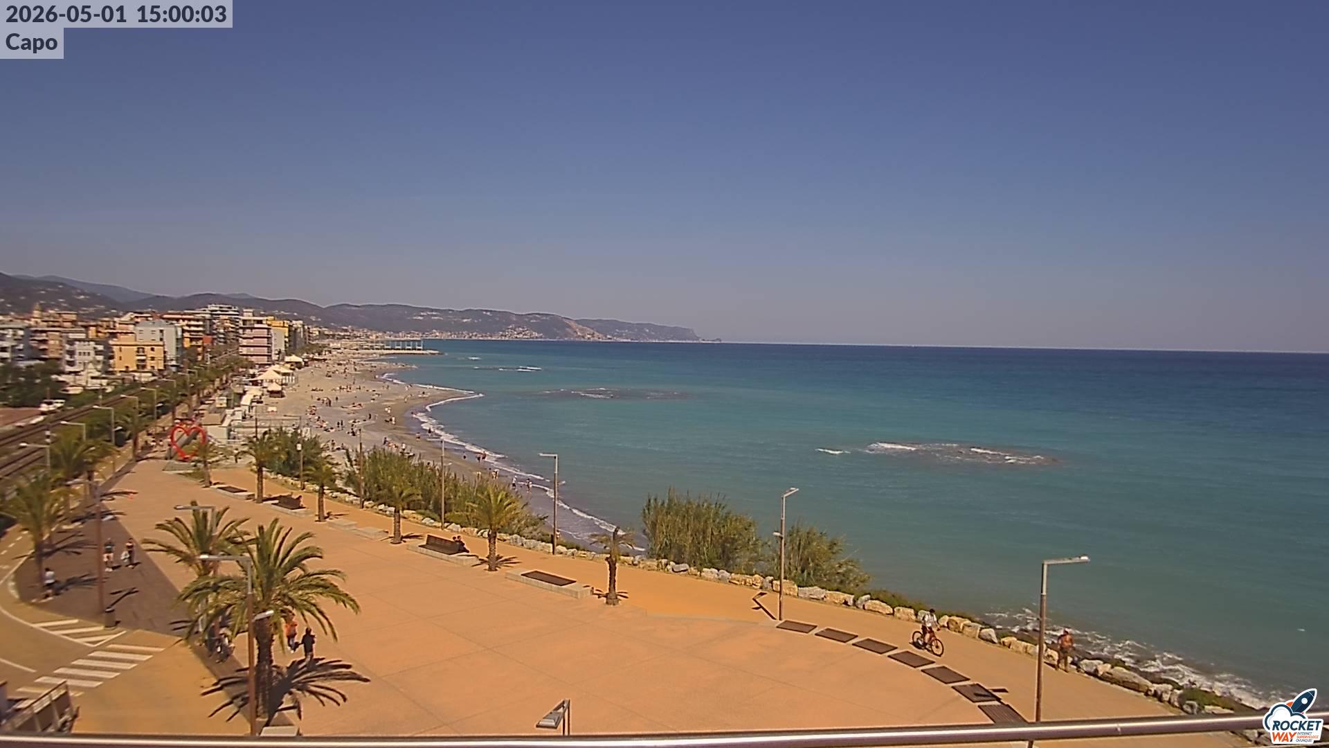immagine della webcam nei dintorni di Finale Pia: webcam Borghetto Santo Spirito