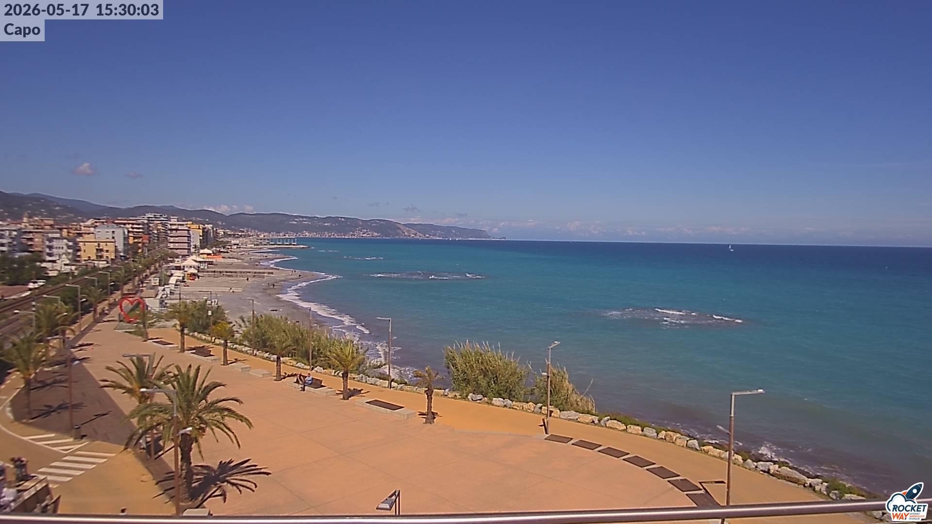 immagine della webcam nei dintorni di Ceriale: webcam Borghetto Santo Spirito