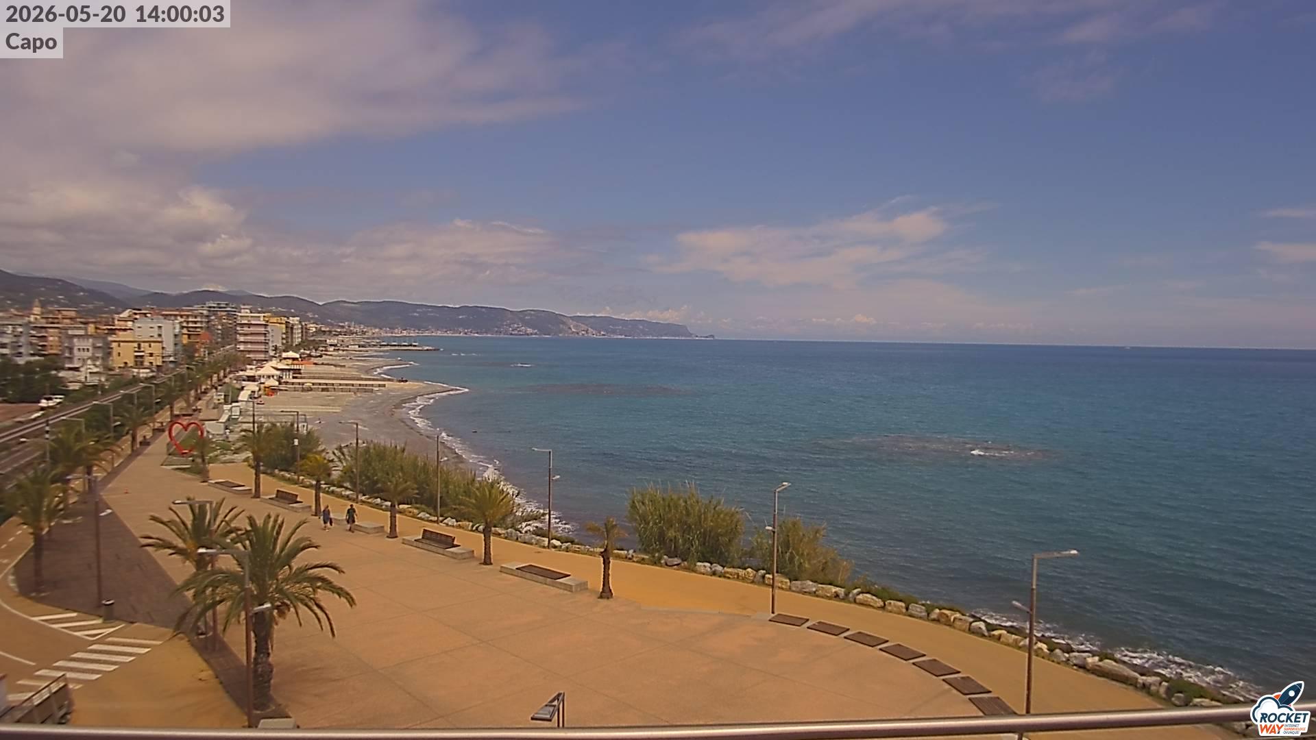 immagine della webcam nei dintorni di Albenga: webcam Borghetto Santo Spirito