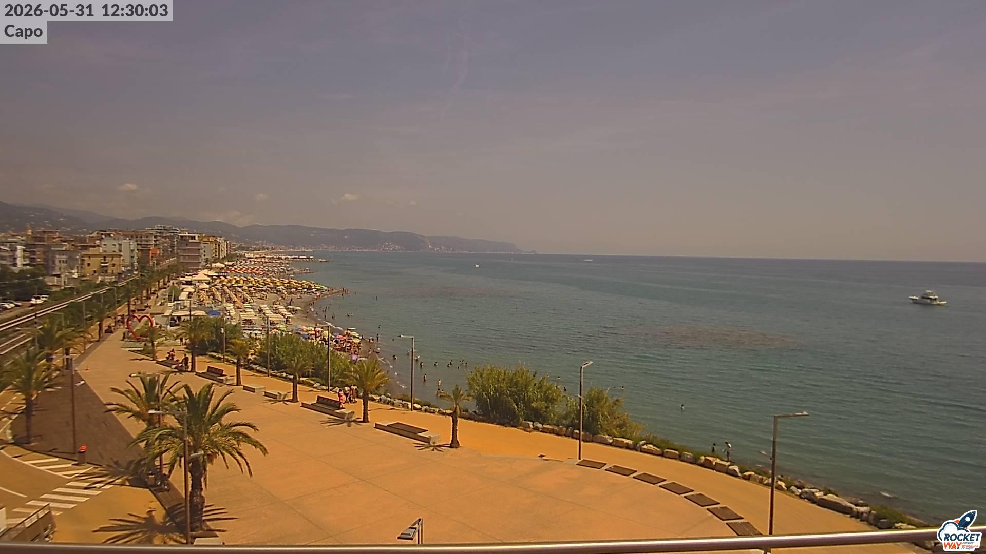 immagine della webcam nei dintorni di Bergeggi: webcam Borghetto Santo Spirito