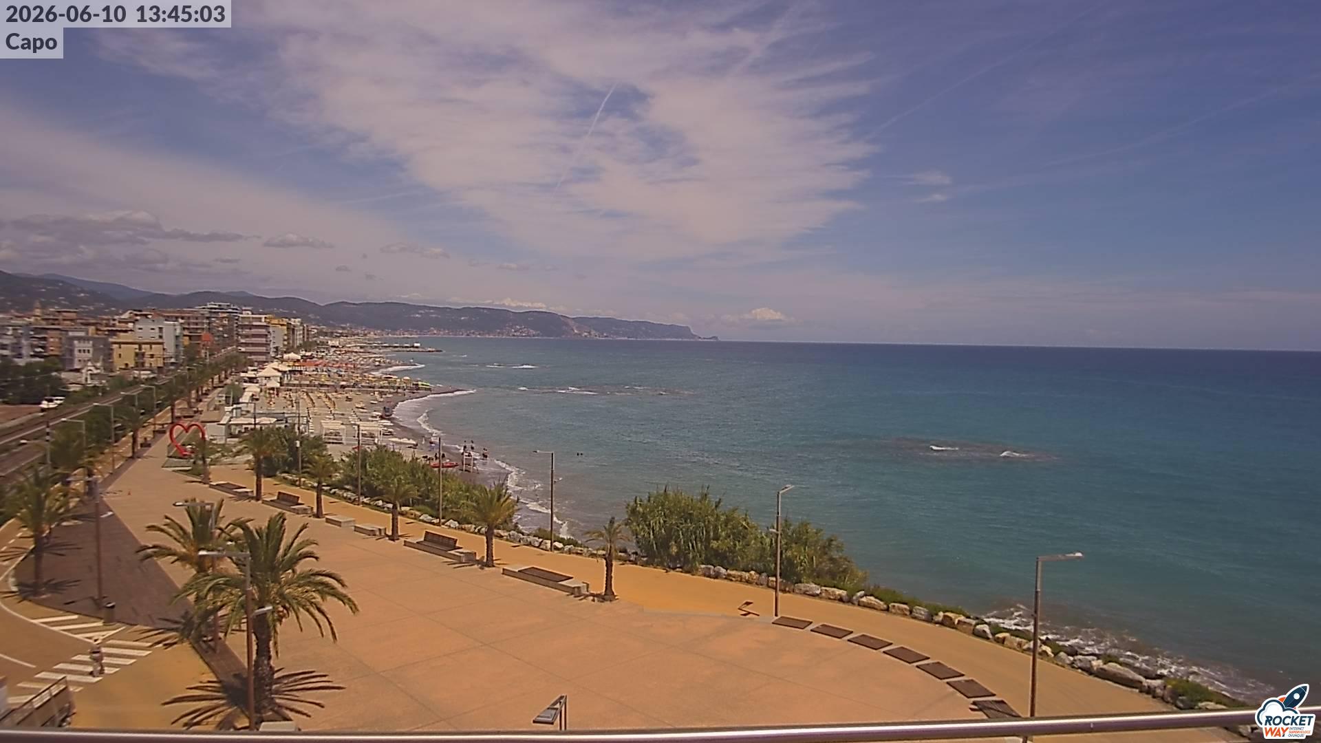 immagine della webcam nei dintorni di Ceriale: webcam Borghetto Santo Spirito