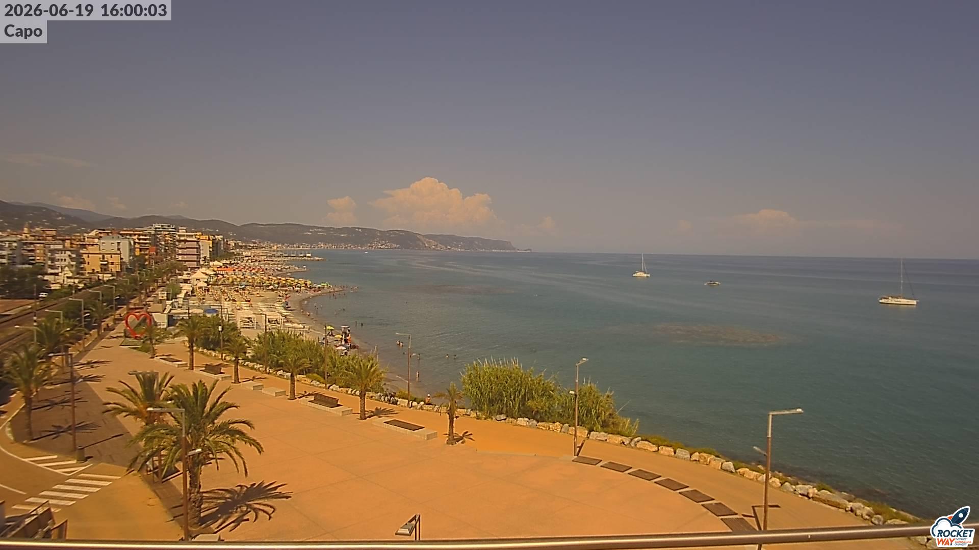 immagine della webcam nei dintorni di Bergeggi: webcam Borghetto Santo Spirito