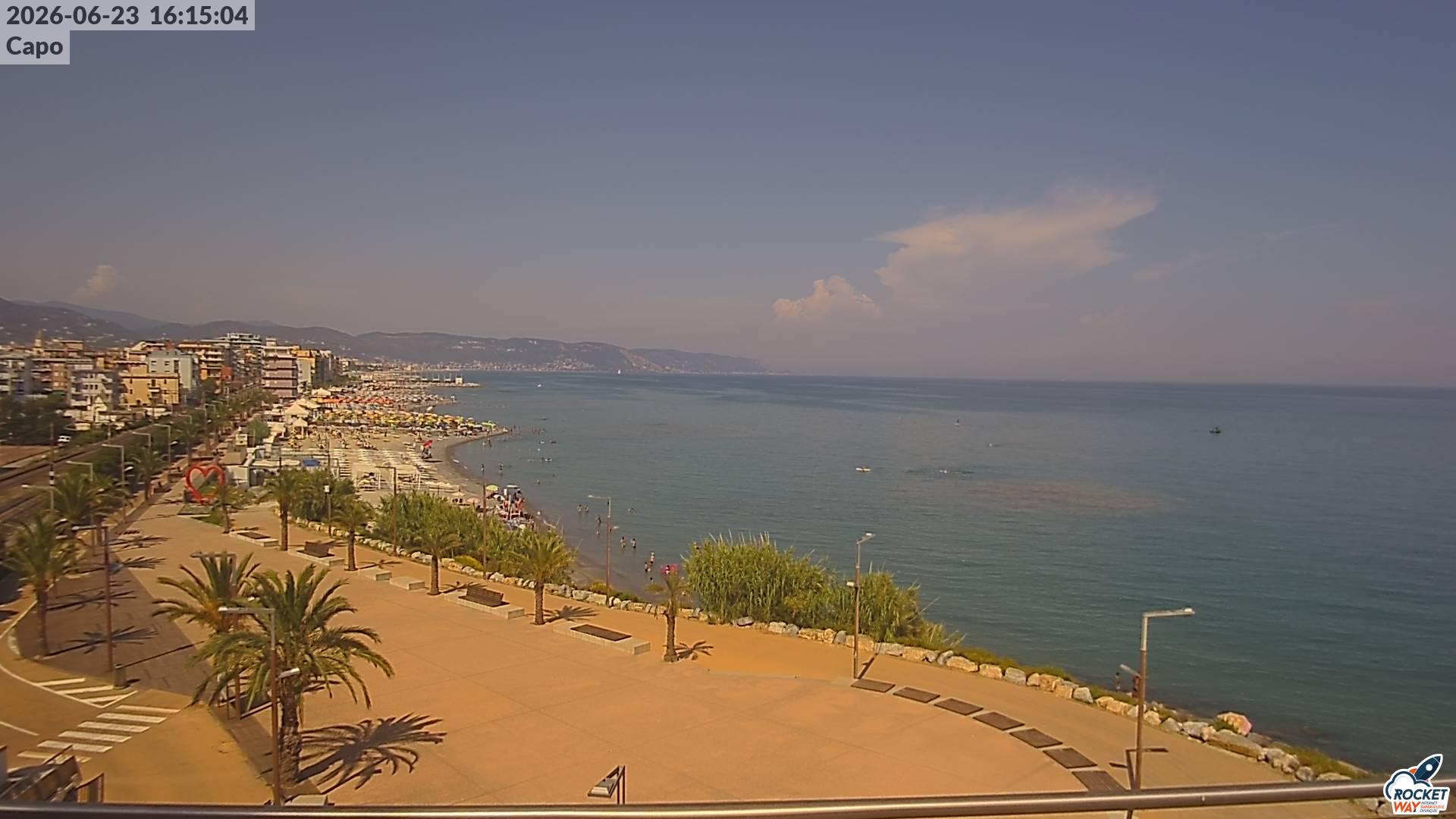 immagine della webcam nei dintorni di Borgio Verezzi: webcam Borghetto Santo Spirito