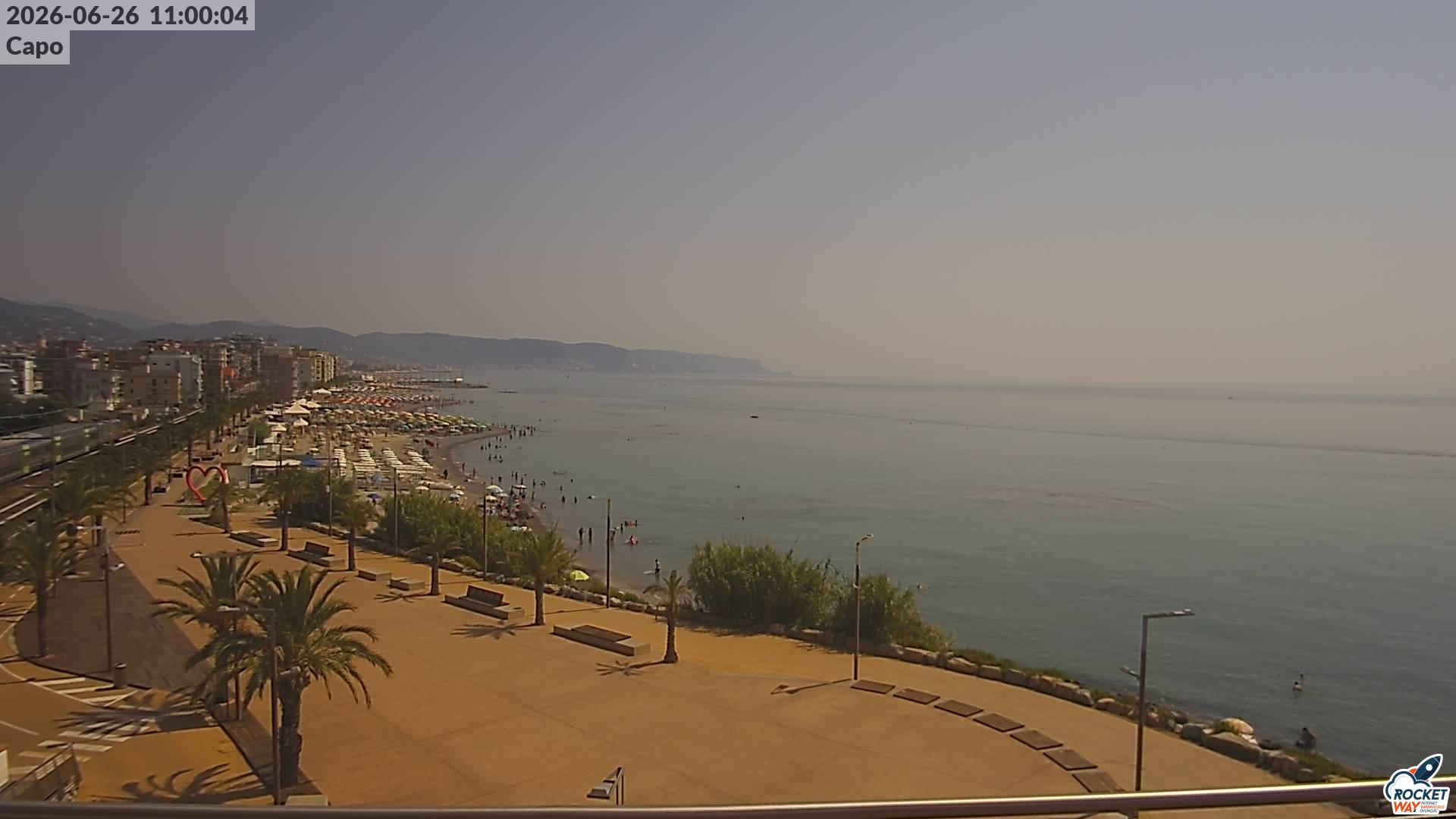immagine della webcam nei dintorni di Alassio: webcam Borghetto Santo Spirito