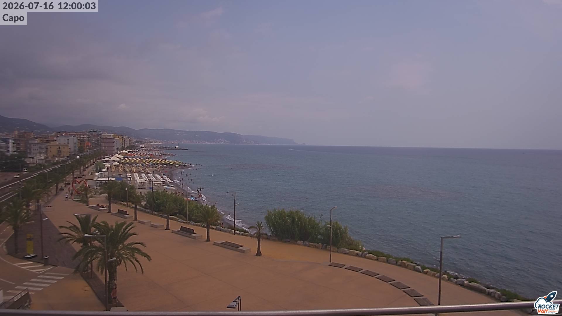 immagine della webcam nei dintorni di Bergeggi: webcam Borghetto Santo Spirito