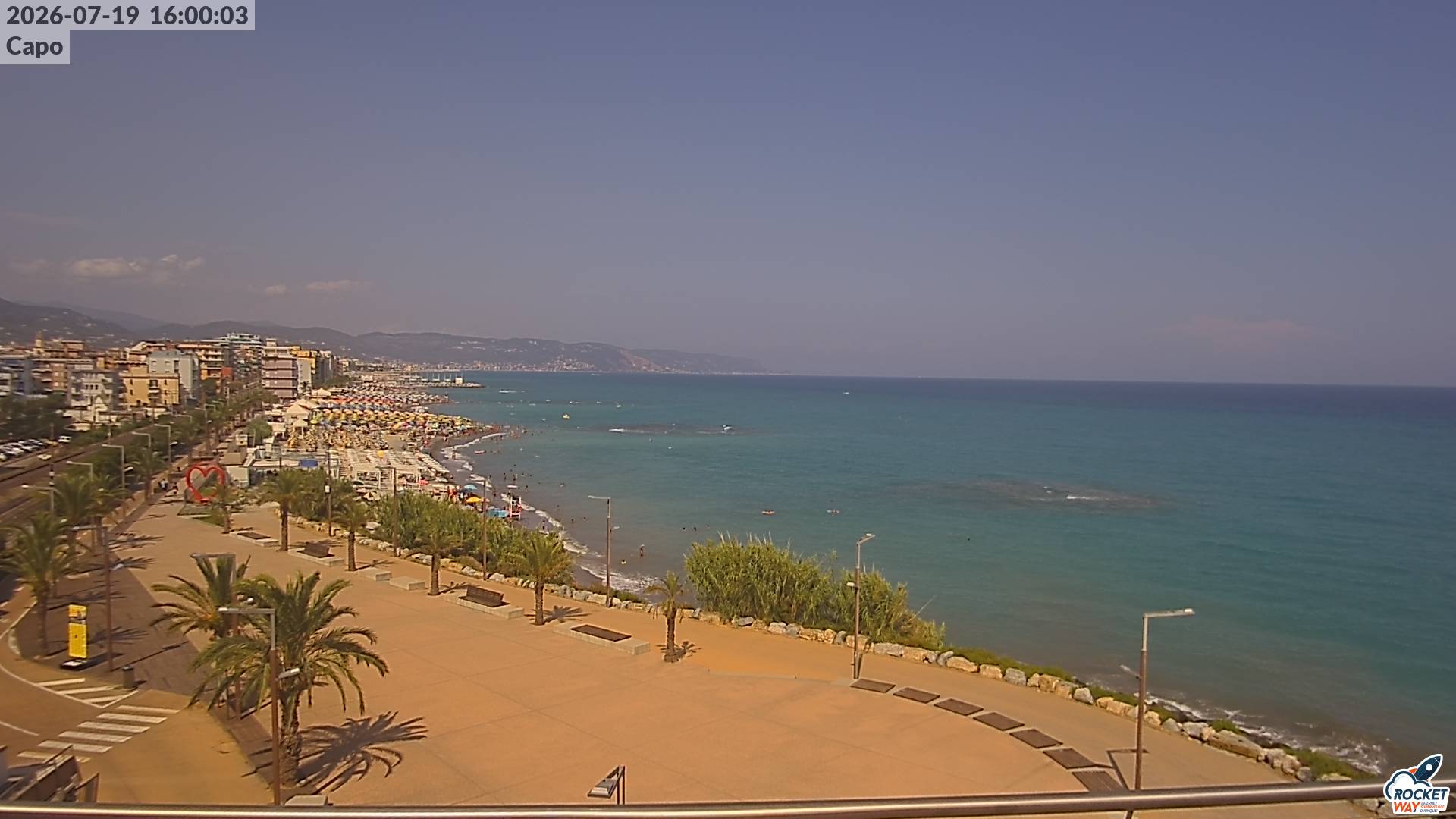 immagine della webcam nei dintorni di Finale Ligure: webcam Borghetto Santo Spirito