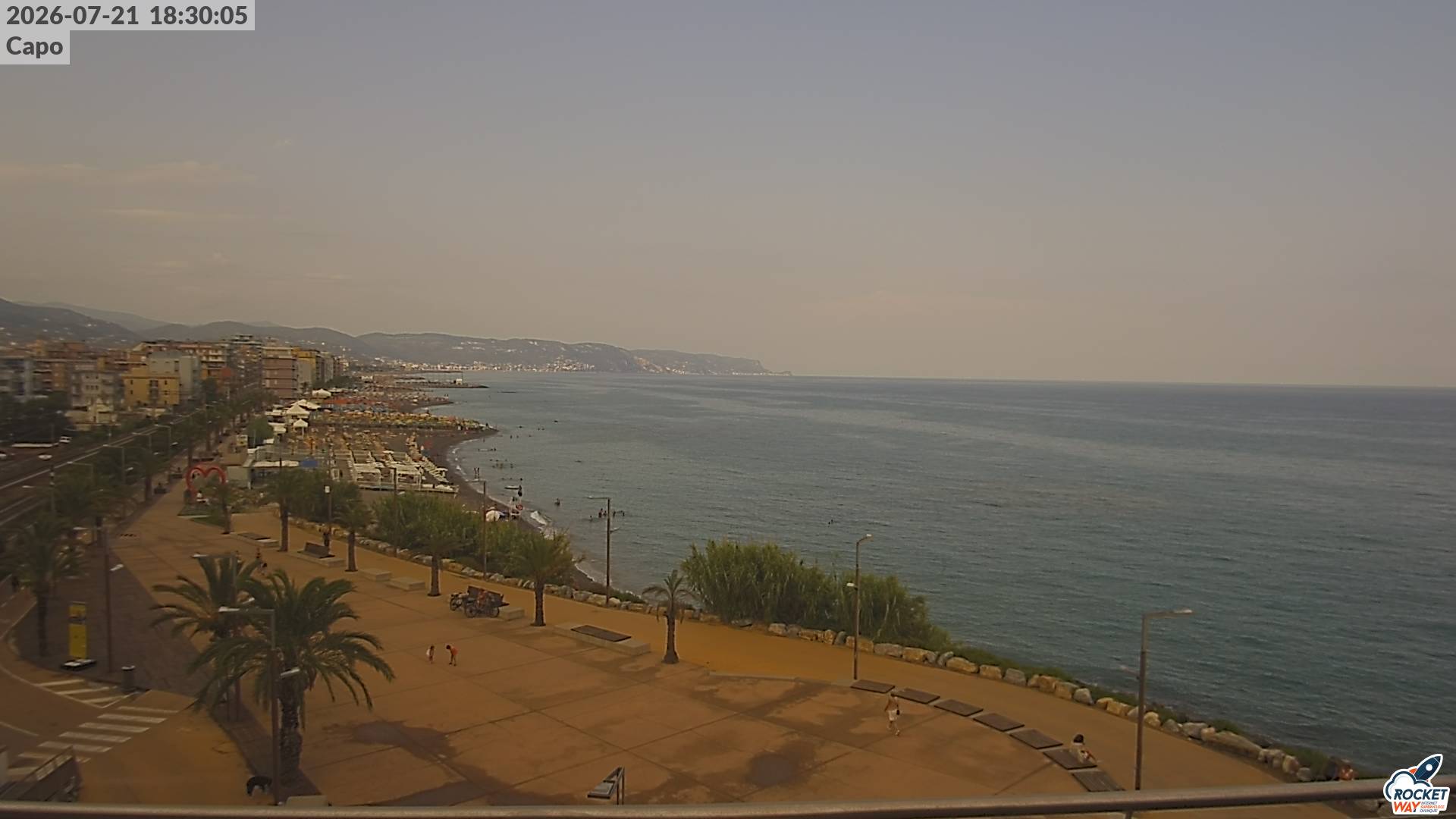 immagine della webcam nei dintorni di Tovo San Giacomo: webcam Borghetto Santo Spirito