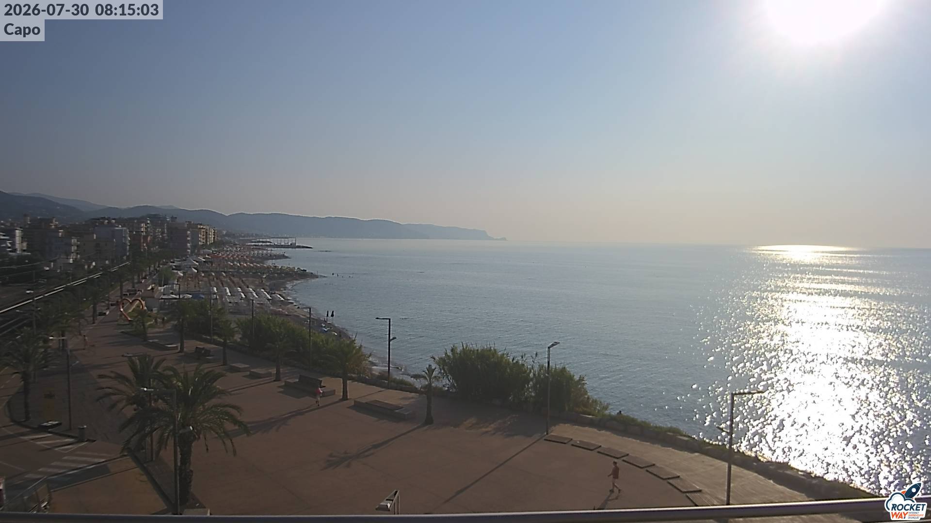 immagine della webcam nei dintorni di Pietra Ligure: webcam Borghetto Santo Spirito